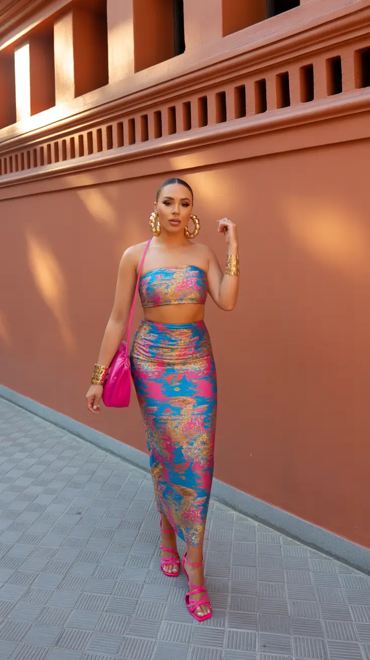 best spring outfits to wear 2026 - Bold Metallic Spring Energy in Sculpted Color