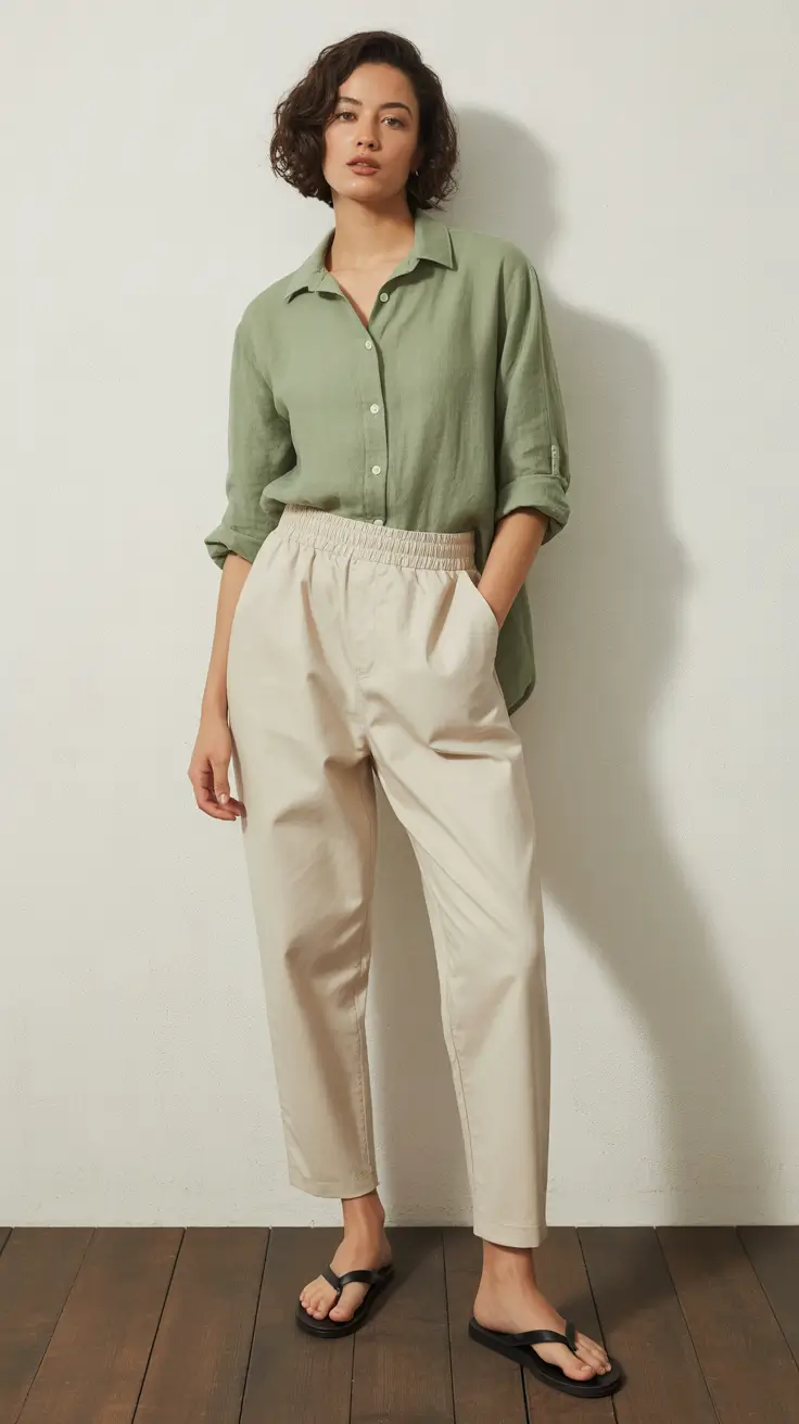 minimalist spring wardrobe 2026 - Relaxed Linen Tones with Spring-Soft Neutrals