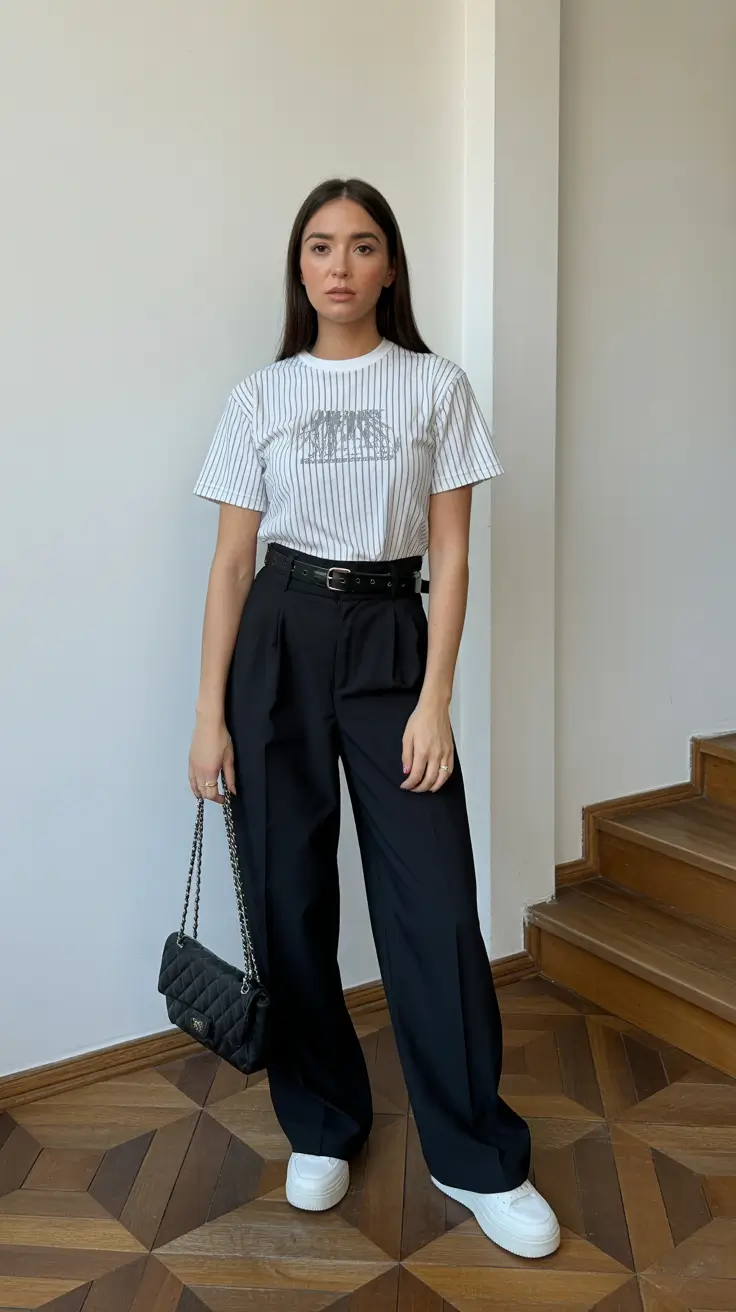 minimalist spring wardrobe 2026 - Crisp Minimalist Lines with Playful Contrast