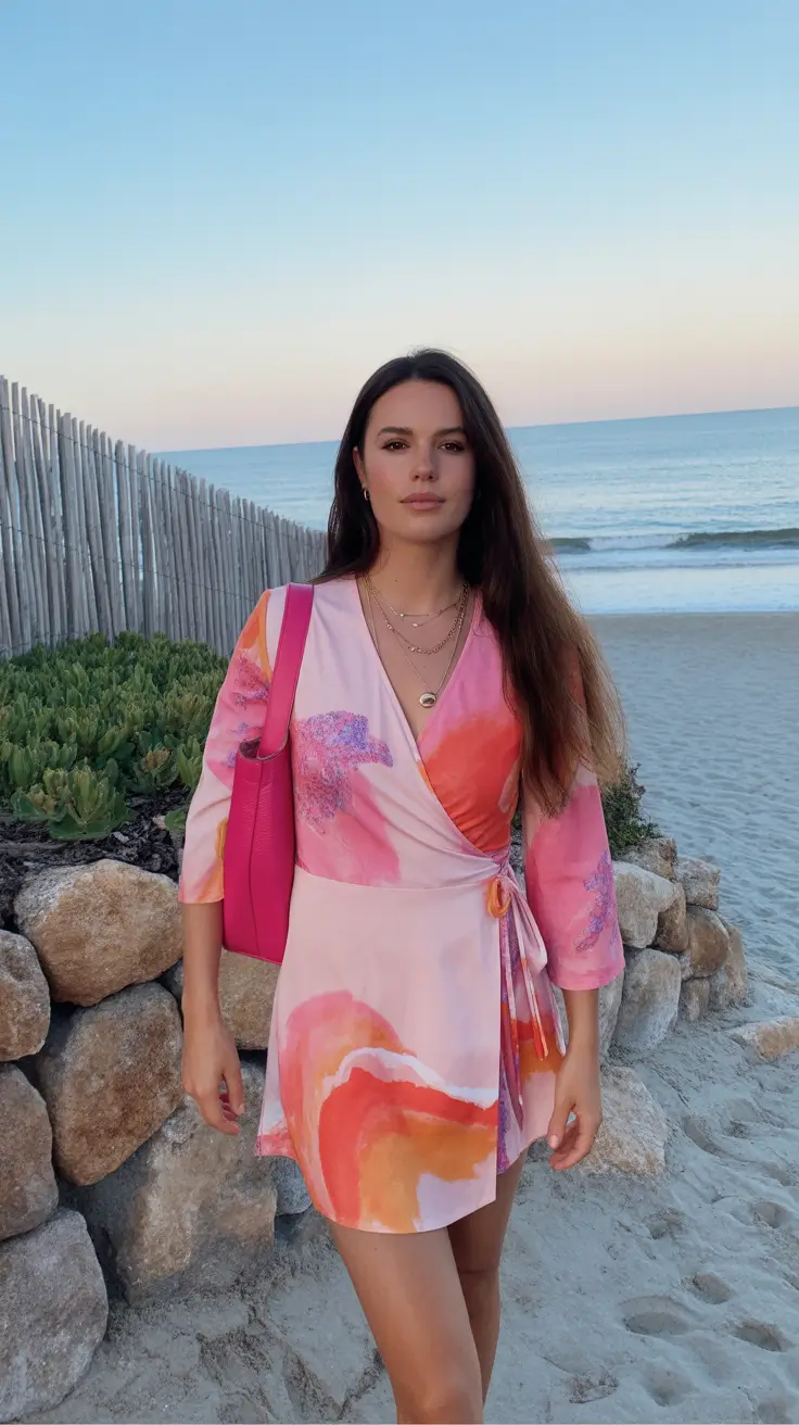 glam spring break outfit 2026 Sunset Watercolors