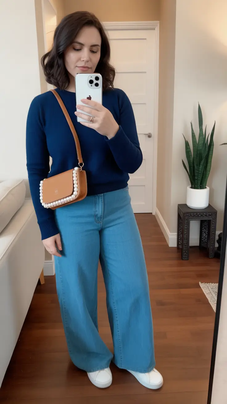 early spring outfits 2026 Classic Navy Comfort