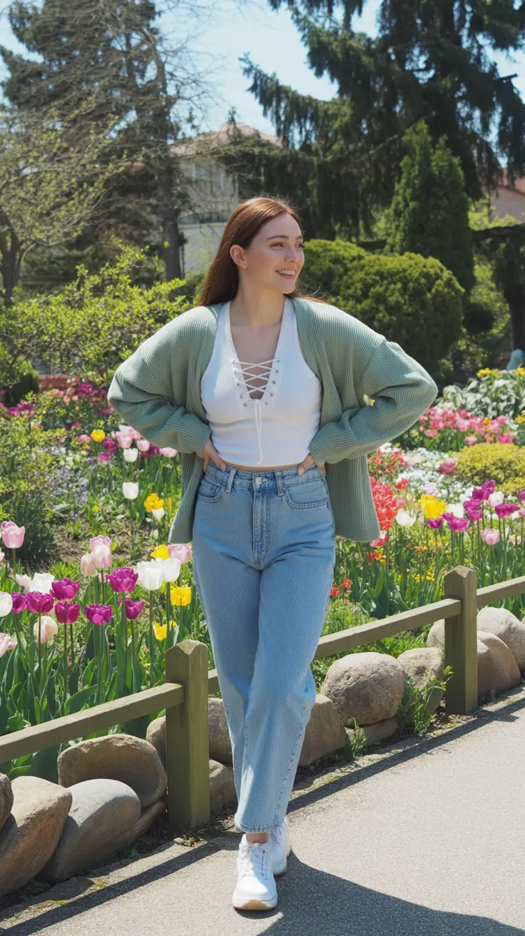 early spring outfits 2026 Garden Greens