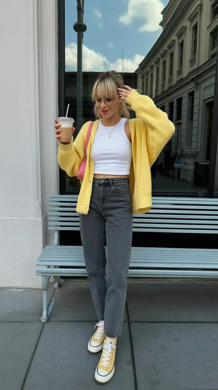 early spring outfits 2026 Soft Sunshine Layers