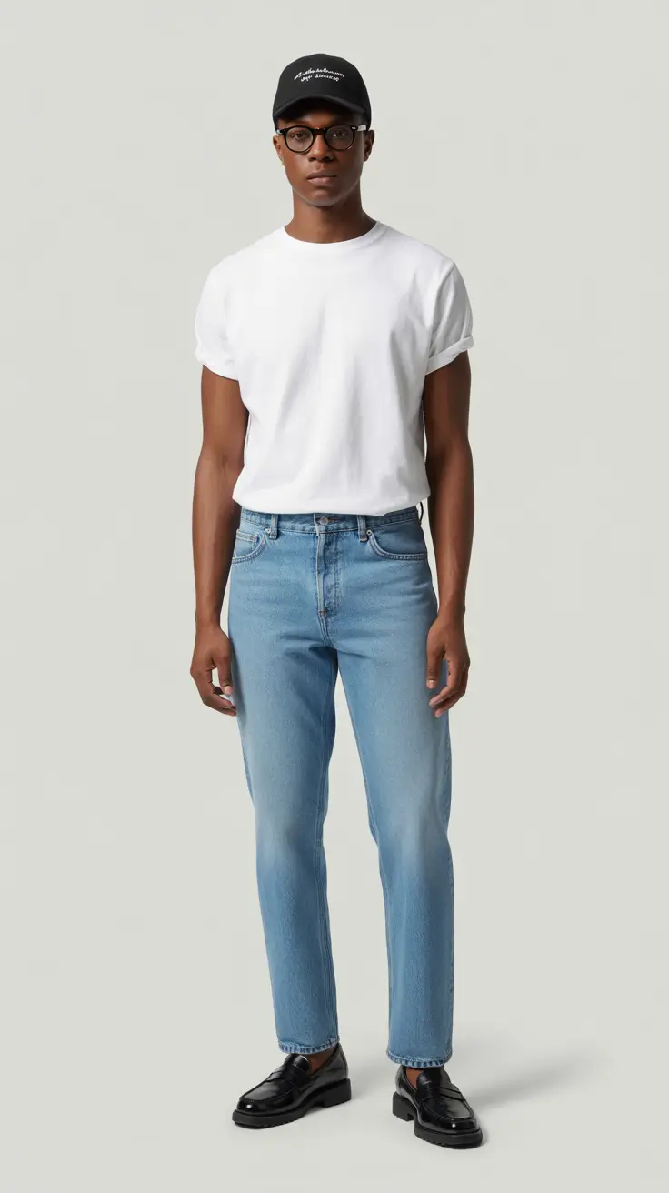 casual summer outfits men 2026 Minimal White Tee Styling for Modern Urban Cool