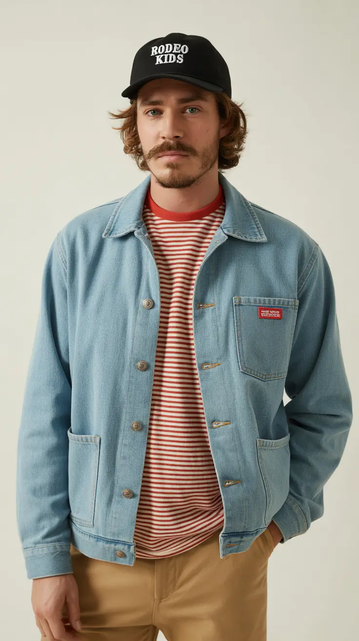 casual summer outfits men 2026 Vintage Americana Touch in Contemporary Casual Layers