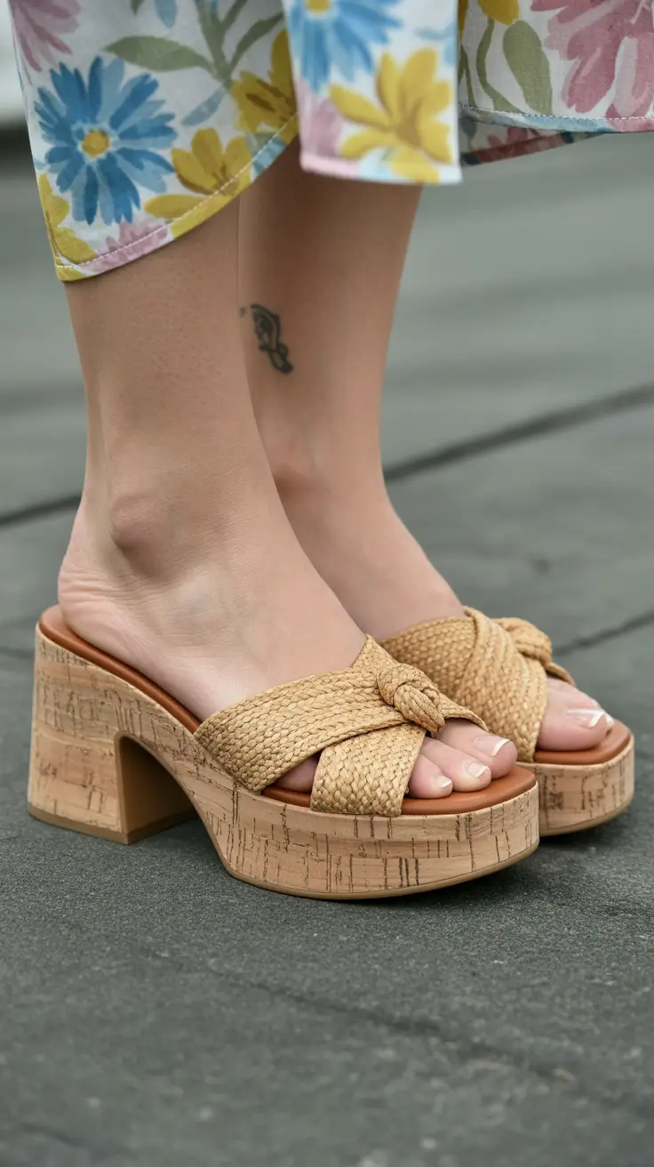 summer flip-flops for women 2026 Woven Heels That Bring Texture Into Play