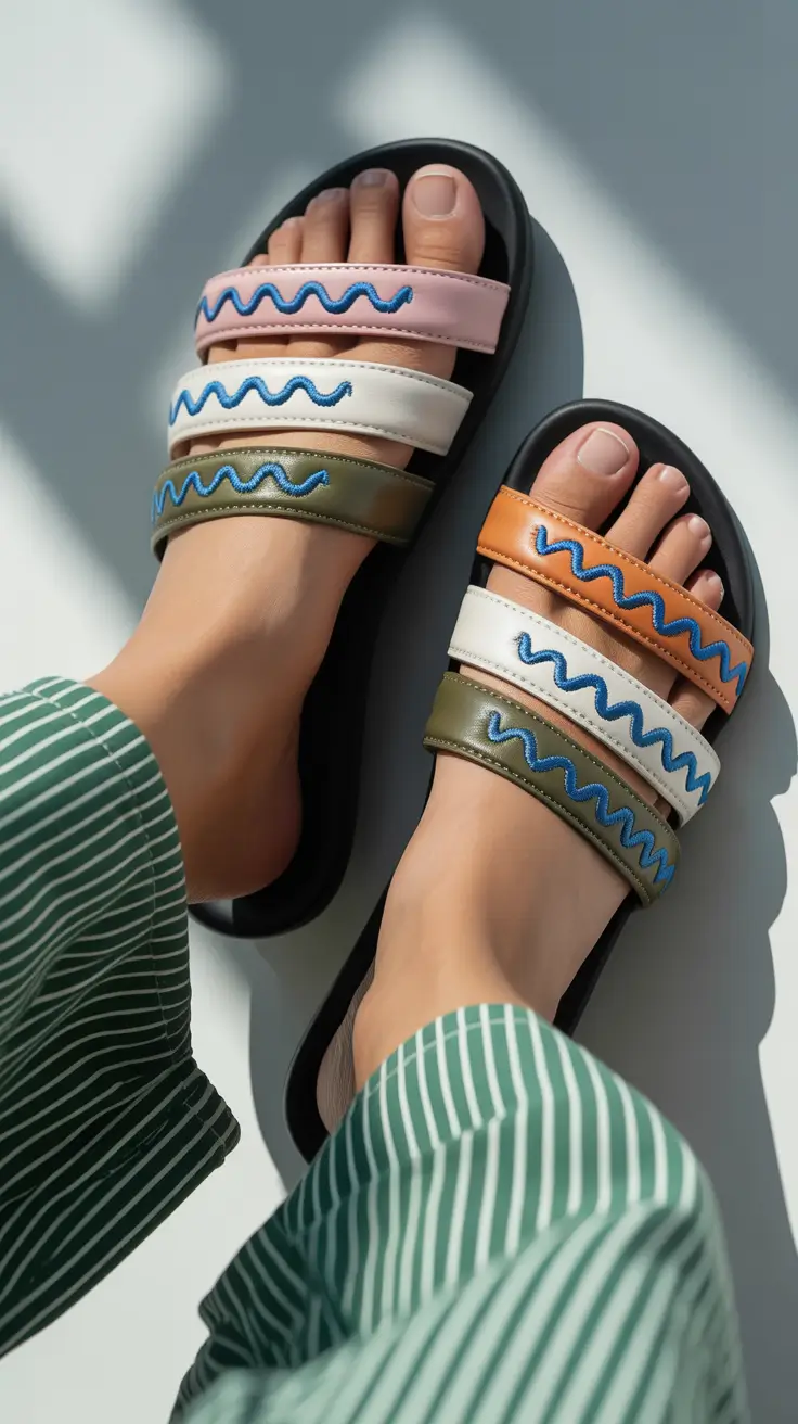 summer flip-flops for women 2026 Minimal Straps with Artistic Detail