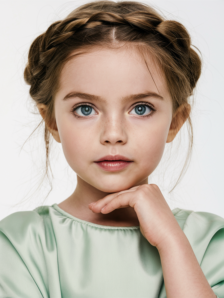 20 Ideas Cute and Easy Winter Hairstyles for Kids 2024 - 2025: Braids, Pigtails & More