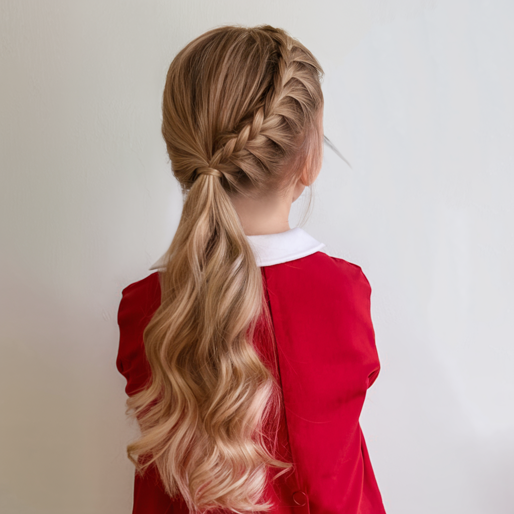 20 Ideas Cute and Easy Winter Hairstyles for Kids 2024-2025