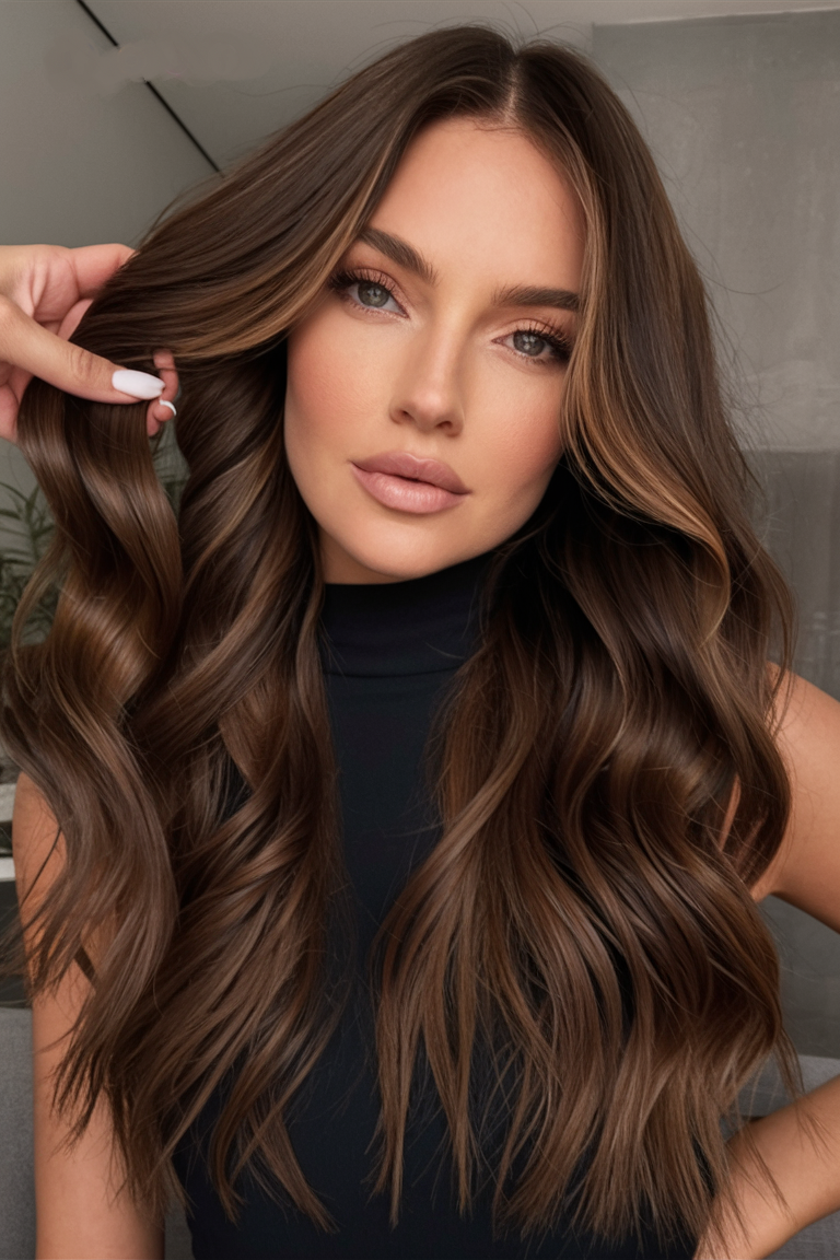 Top 25 Winter Hair Color Ideas for Brunettes 2024 2025: Highlights, Balayage, and More