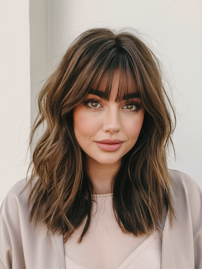 Winter Haircuts with Bangs 2024 - 2025: Top 24 Ideas for All Hair Lengths and Styles