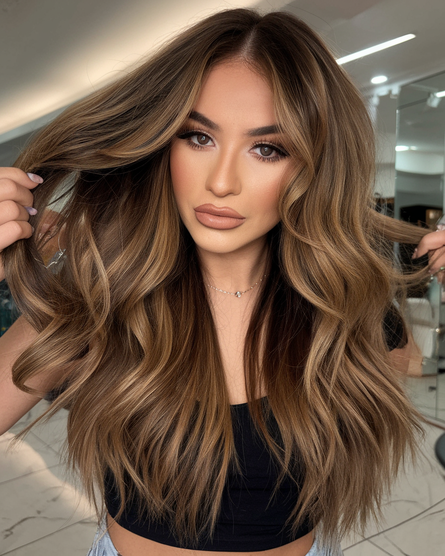 Top 25 Winter Hair Color Ideas for Brunettes 2024 2025: Highlights, Balayage, and More