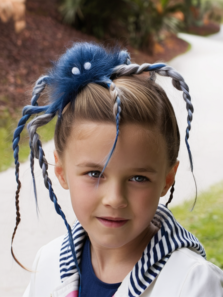 20 Easy and Fun Halloween Hairstyles for Kids: Cute, Spooky, and Simple Ideas