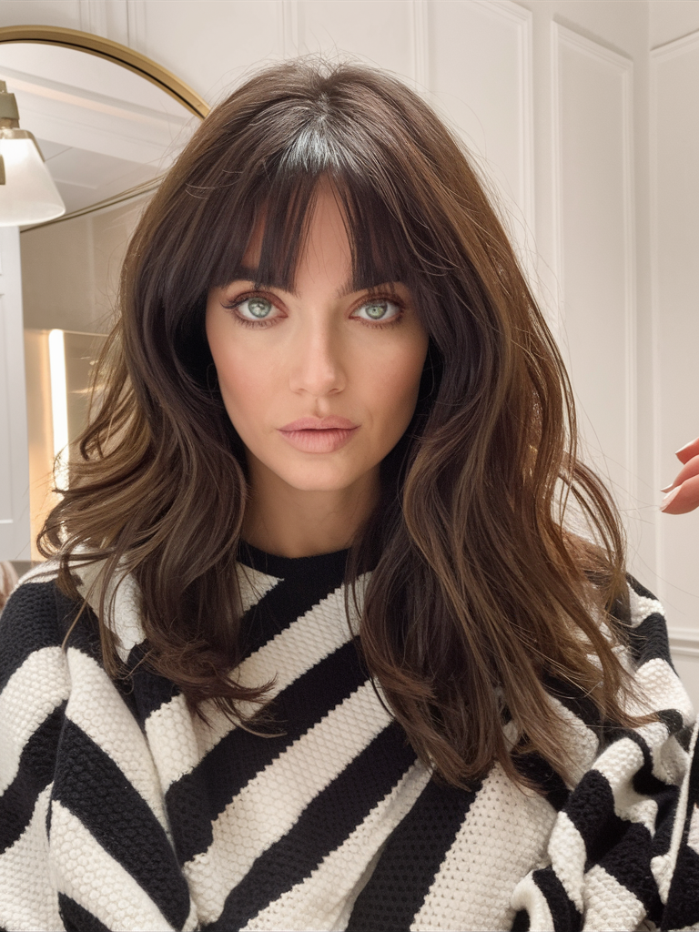 Winter Haircuts with Bangs 2024 - 2025: Top 24 Ideas for All Hair Lengths and Styles