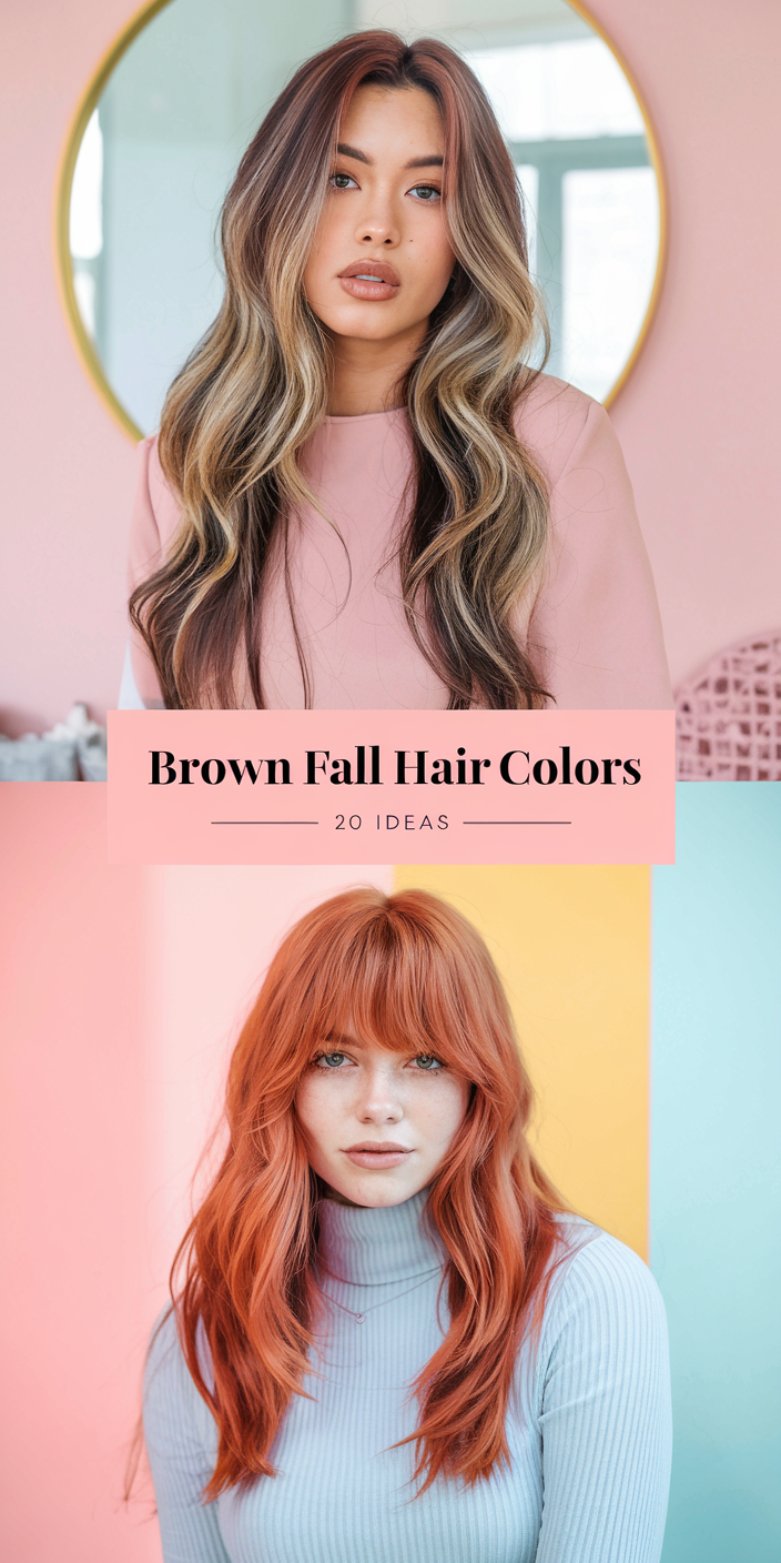 Top 20 Ideas Brown Fall Hair Colors: Rich Chocolates, Highlights & More