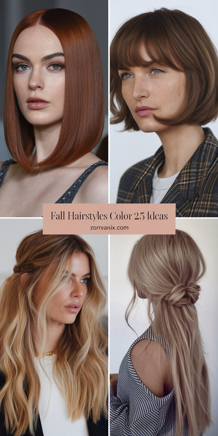 Top 25 Ideas Fall Haircuts and Trends: Embrace Brown, Blonde, and Vibrant Fall Colors