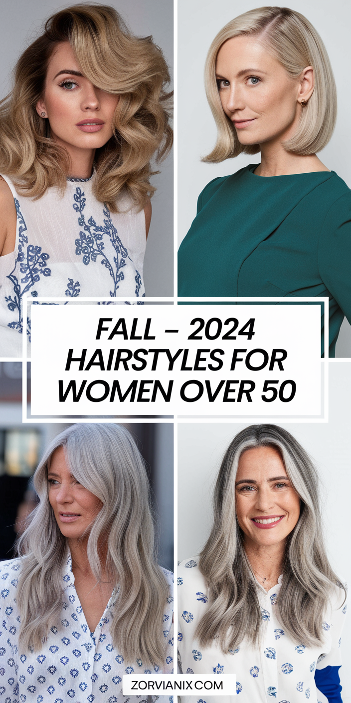 Top Fall - 2024 Hairstyles for Women Over 50: 21 Trendy and Age-Defying Ideas