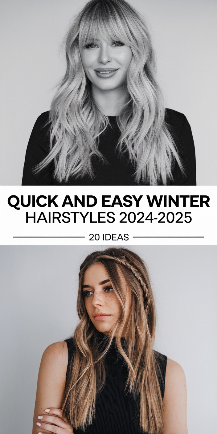 Quick and Easy Winter Hairstyles 2024 - 2025: 20 Cute Ideas for All Hair Types