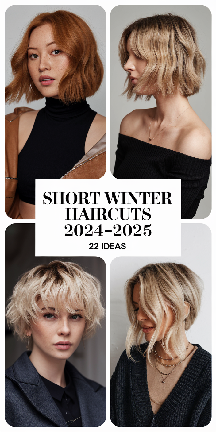 Top 22 Ideas Short Winter Haircuts for Women 2024 - 2025: Cute, Layered, and Curly Styles