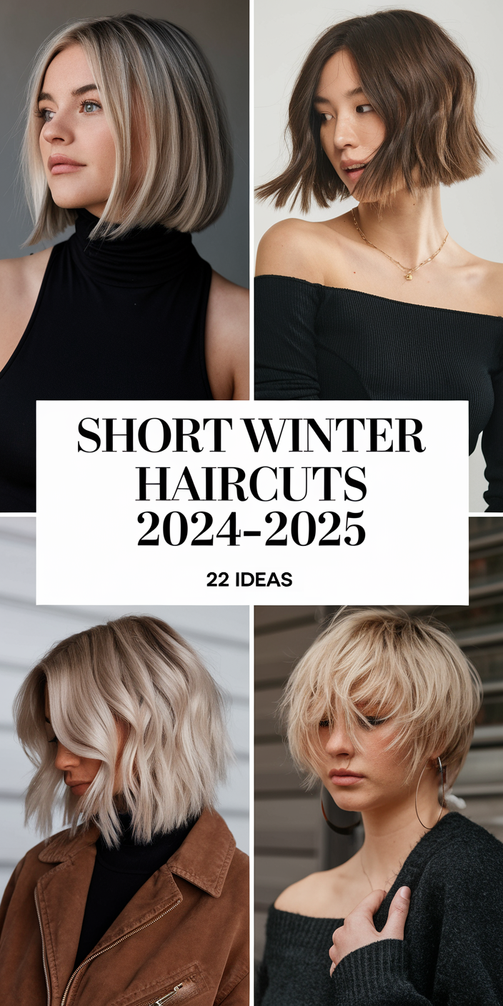 Top 22 Ideas Short Winter Haircuts for Women 2024 - 2025: Cute, Layered, and Curly Styles