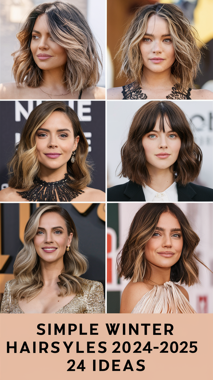 24 Simple Winter Hairstyles 2024-2025: Cute, Easy Ideas for Long & Short Hair