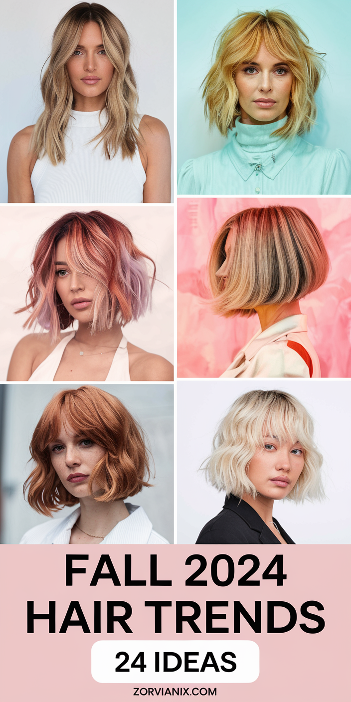 Explore Fall 2024 Hair 24 Ideas: Top Haircuts, Colors, and Styles for the Season