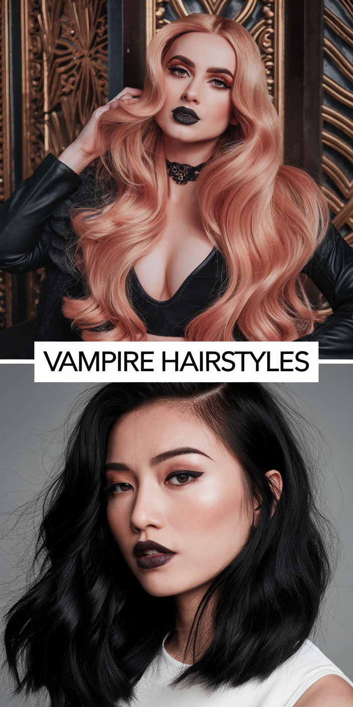 20 Vampire Hairstyles for Women: Gothic, Victorian, and Halloween Hair Ideas