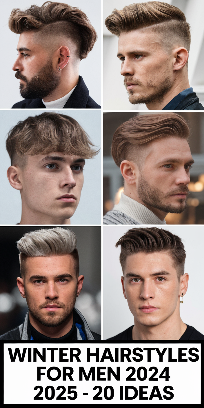 Top Winter Hairstyles for Men 2024 - 2025: 20 Best Medium, Short, and Long Hair Ideas