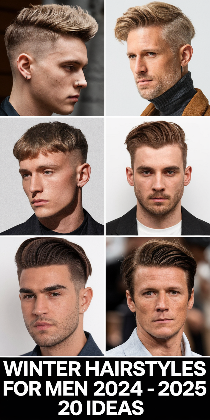 Top Winter Hairstyles for Men 2024 - 2025: 20 Best Medium, Short, and Long Hair Ideas