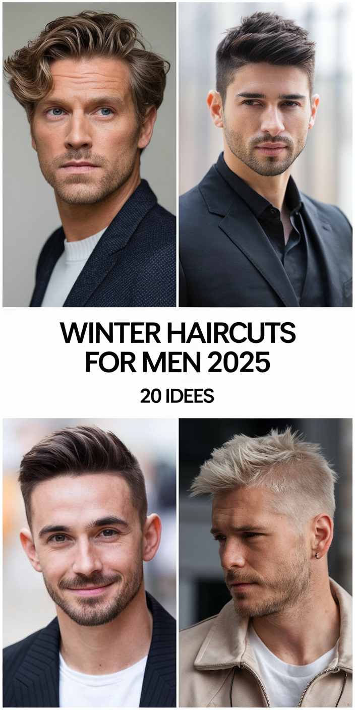 Top Winter Haircuts for Men 2024 - 2025: 20 Ideas Best Styles for Short, Long, and Curly Hair