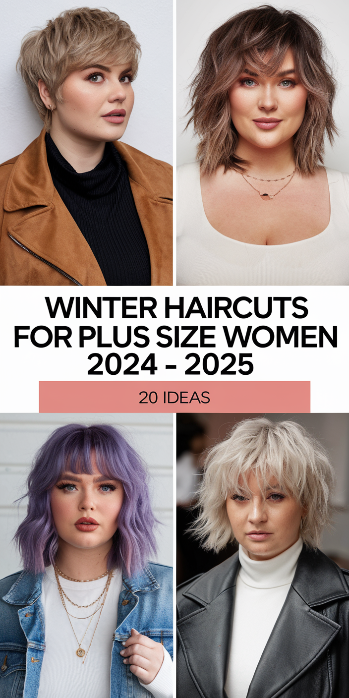 Top 20 Ideas Winter Haircuts for Plus Size Women 2024-2025: Flattering Styles for Every Face Shape