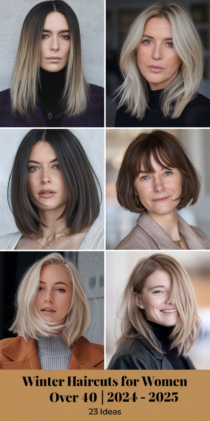 23 Best Ideas Winter Haircuts for Women Over 40 2024-2025: Short, Medium, and Trendy Looks