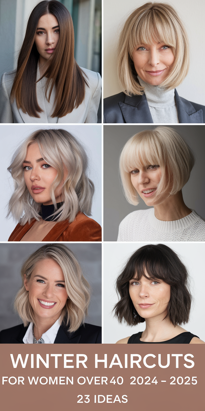 23 Best Ideas Winter Haircuts for Women Over 40 2024-2025: Short, Medium, and Trendy Looks