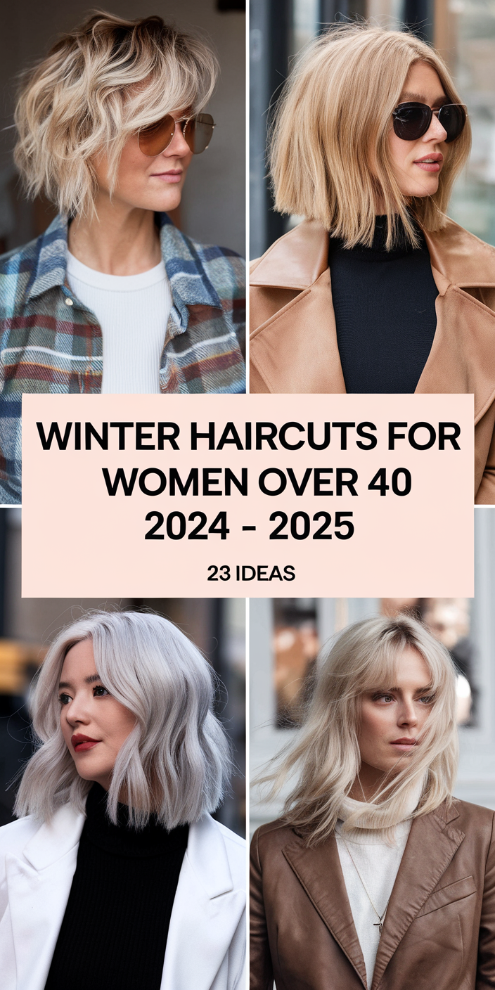 23 Best Ideas Winter Haircuts for Women Over 40 2024-2025: Short, Medium, and Trendy Looks