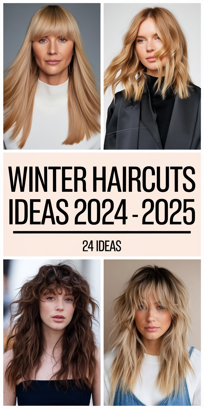 Winter Haircuts Ideas 2024 - 2025: 24 Trendy Styles for Short, Medium, and Long Hair