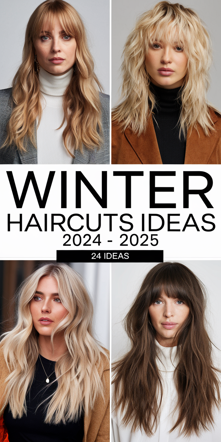 Winter Haircuts Ideas 2024 - 2025: 24 Trendy Styles for Short, Medium, and Long Hair