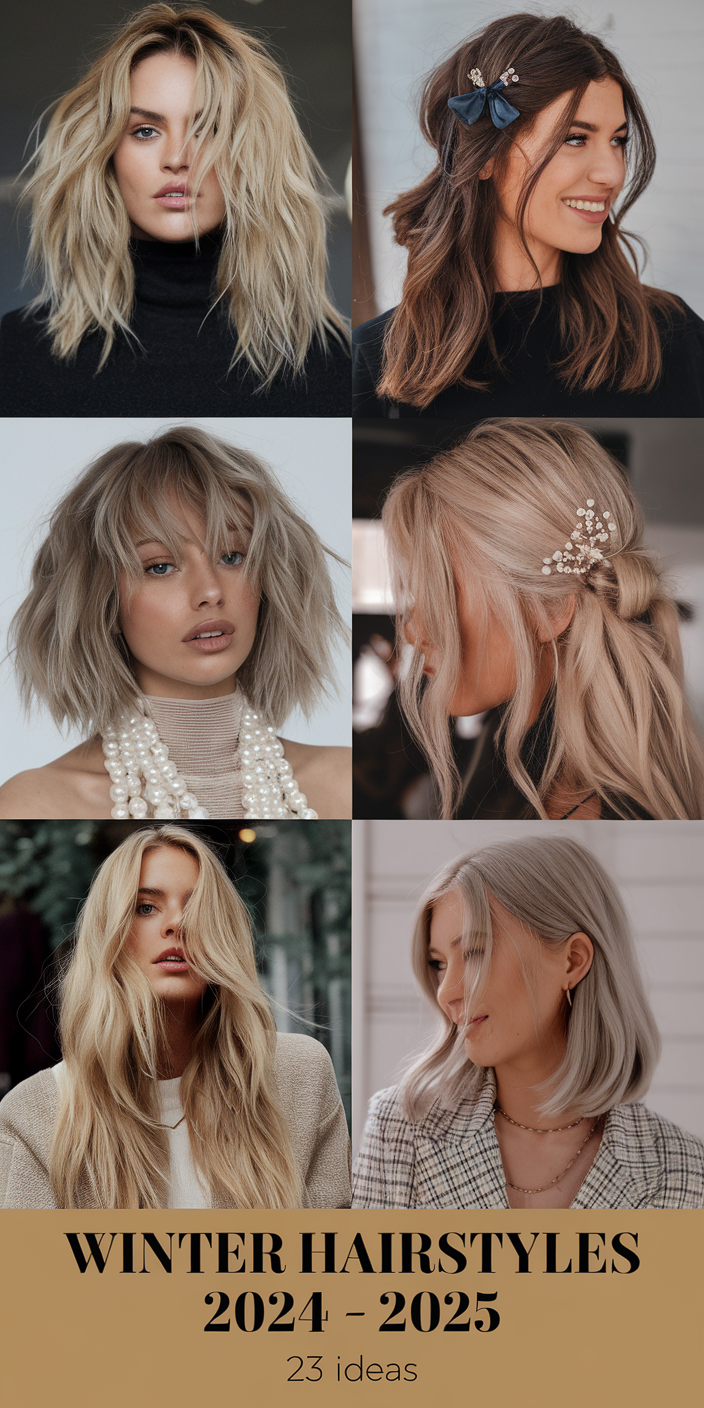 Top Winter Hairstyles 2024-2025: 23 Cute, Easy, and Trendy Ideas for All Hair Types