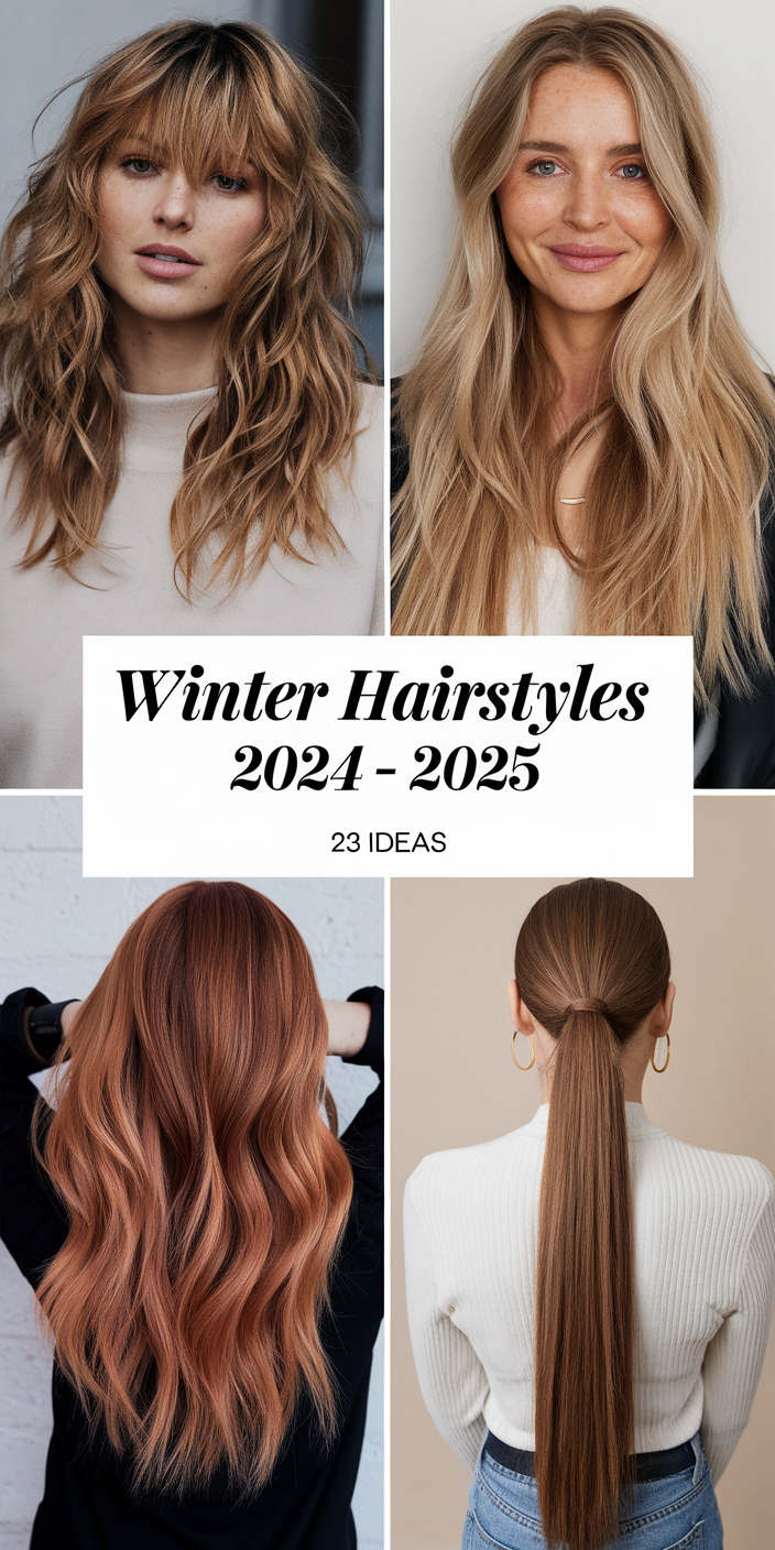 Top Winter Hairstyles 2024-2025: 23 Cute, Easy, and Trendy Ideas for All Hair Types