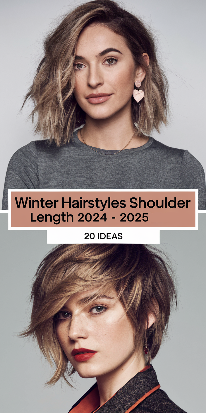 Top 20 Ideas Winter Hairstyles for Shoulder Length Hair in 2024-2025: Bob, Curly & More