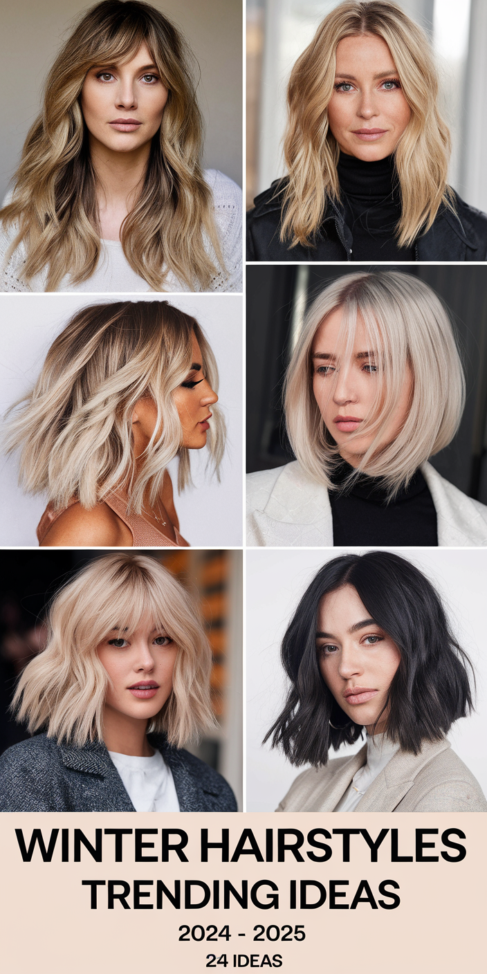 Winter Hairstyles - 24 Trending Ideas for 2024-2025: Elegant, Cute, and Fun Styles for All Hair Lengths