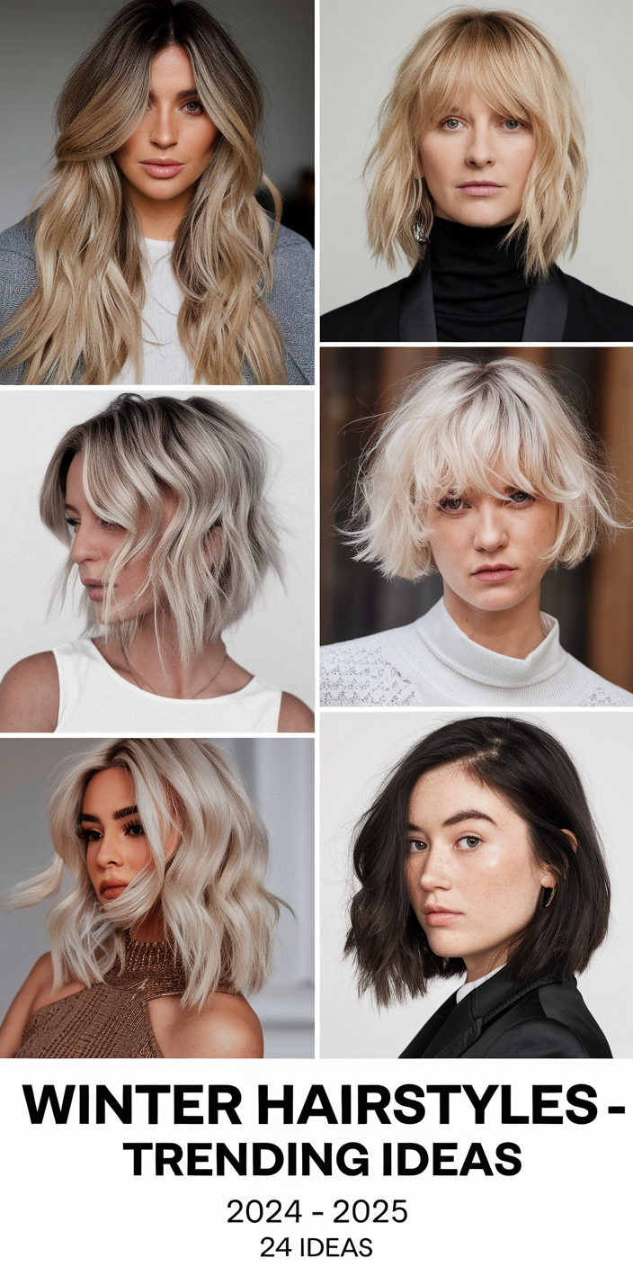 Winter Hairstyles - 24 Trending Ideas for 2024-2025: Elegant, Cute, and Fun Styles for All Hair Lengths