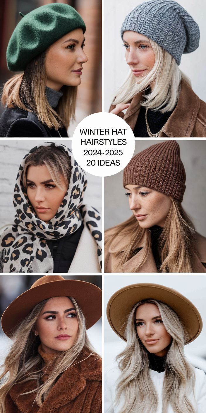 20 Trendy Winter Hat Hairstyles for 2024 - 2025: Cute Ideas for Every Hair Type