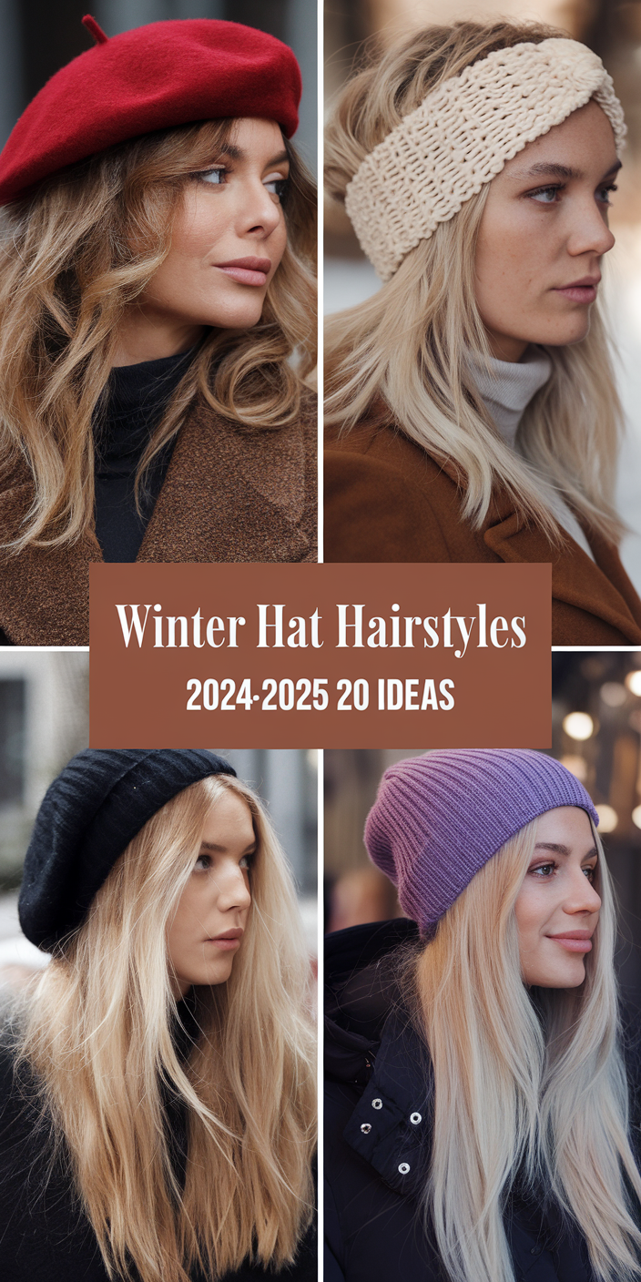 20 Trendy Winter Hat Hairstyles for 2024 - 2025: Cute Ideas for Every Hair Type