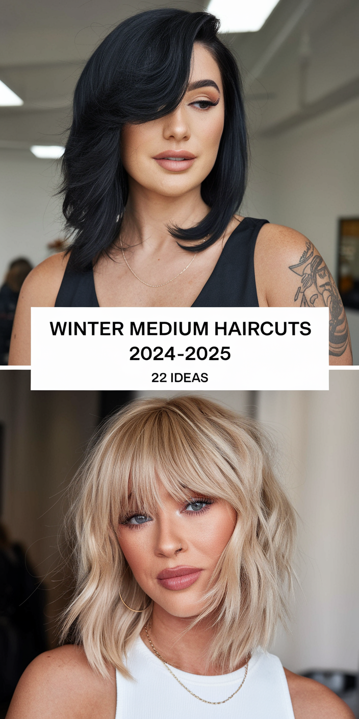 Top Winter Medium Haircuts 2024 - 2025: 22 Best Styles and Ideas