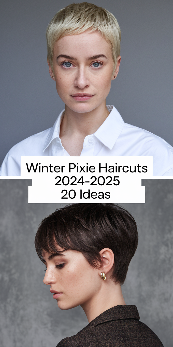 Top 20 Ideas Winter Pixie Haircuts 2024-2025: Trendy, Short, Long, and Edgy Styles