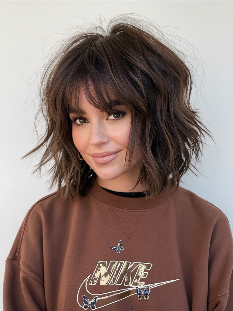 Top 22 Ideas Medium Shaggy Hairstyles for 2025: Choppy Layers, Bangs & Modern Shag