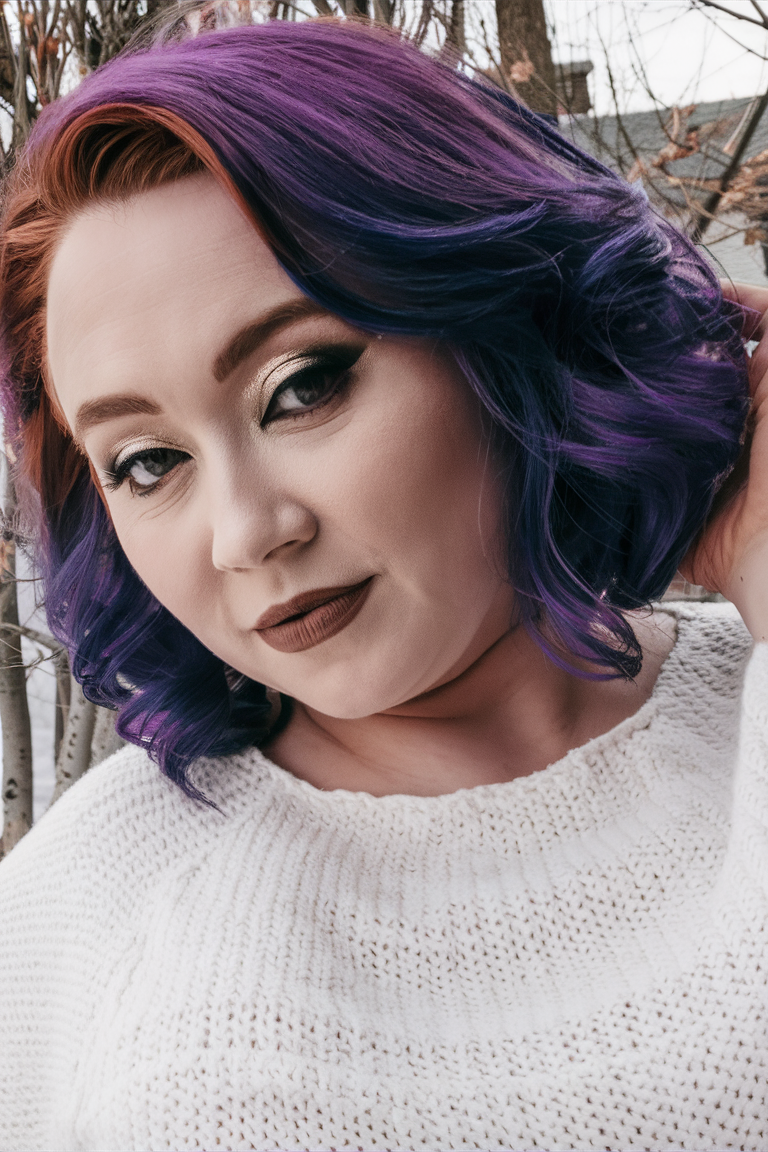 Winter Hair Colors for Plus Size Women 2024 - 2025: 21 Top Trends and Color Ideas