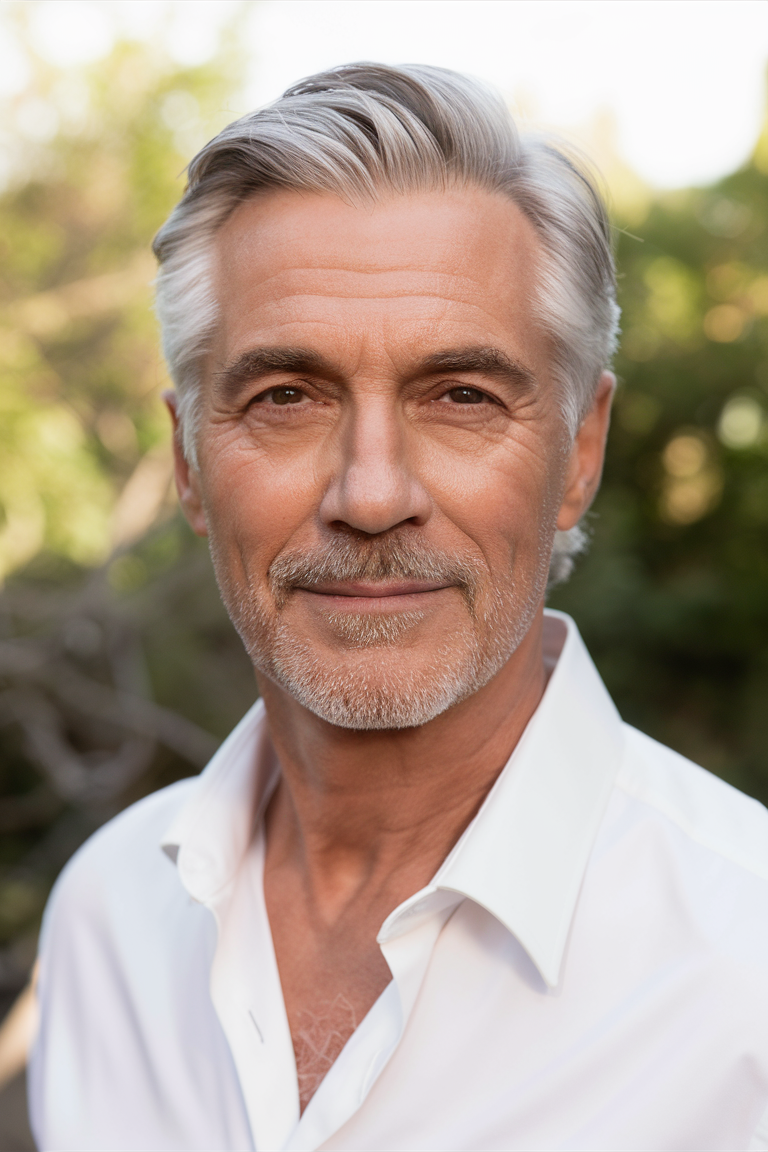 Trendy Hairstyles for Men Over 60 - 2025: 21 Popular Short, Long, and Thinning Hair Ideas