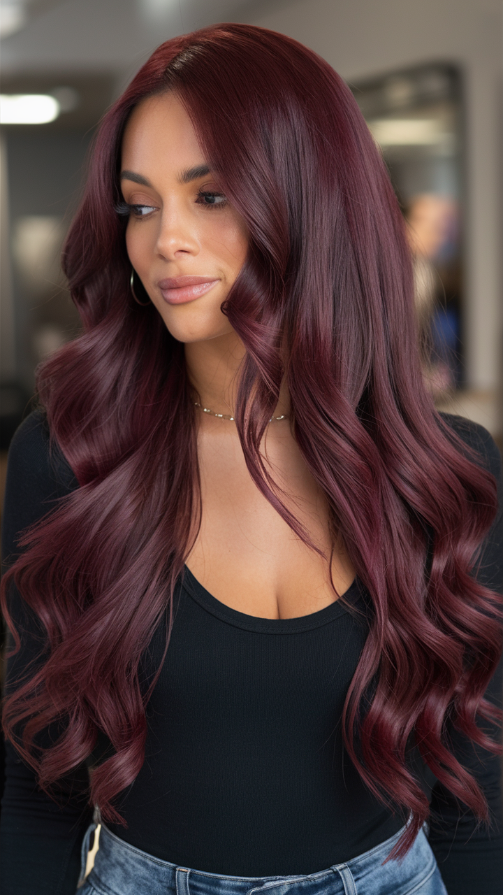 Cherry Cola Hair Color 2025: Top 24 Ideas for All Skin Tones and Hair Types