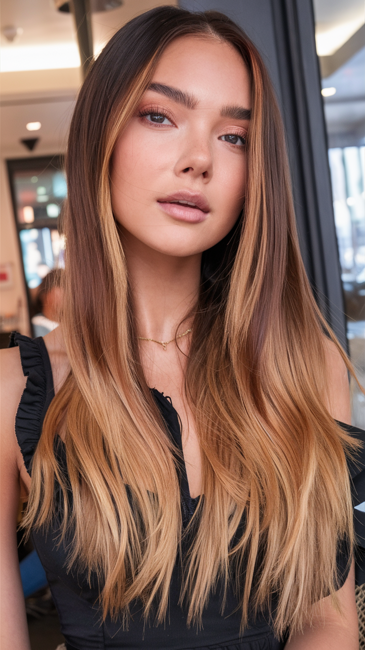 Dark Auburn Fire Ombre Hair Color 2025: Bold Ideas with Red and Copper Highlights